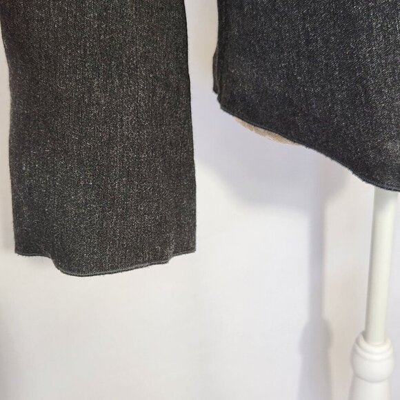 J Jill Women's Size 8P Black Unstructured Wool Blend Asymmetrical Jacket Blazer - Picture 5 of 15